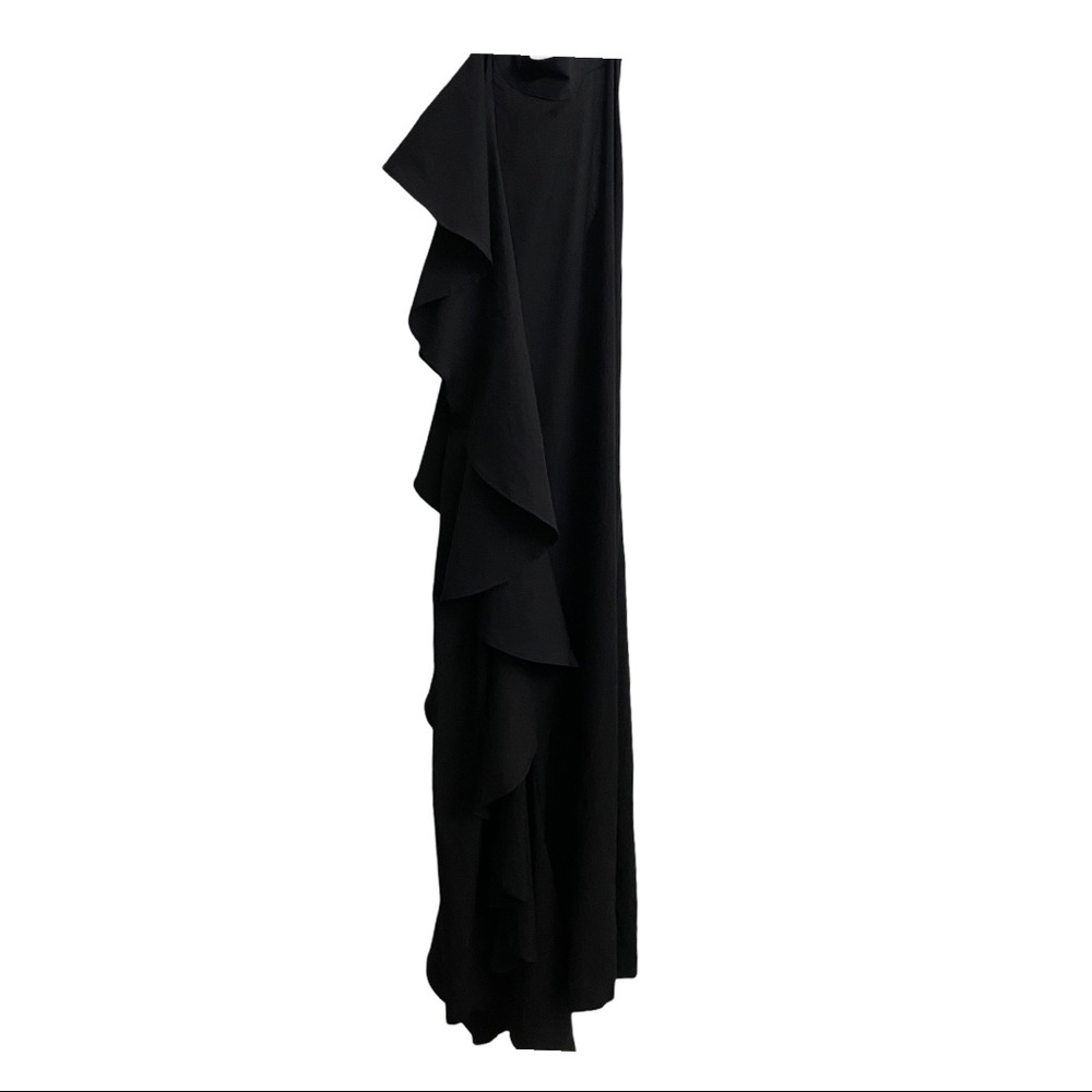 Walter Baker Johanna Ruffle Sheath Halter Dress - Picture 3 of 5